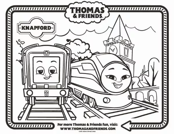 Thomas & Friends Colouring Sheet 4